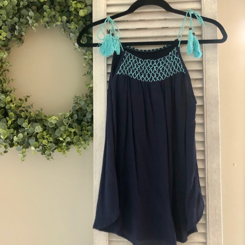 Blue Babydoll Tank